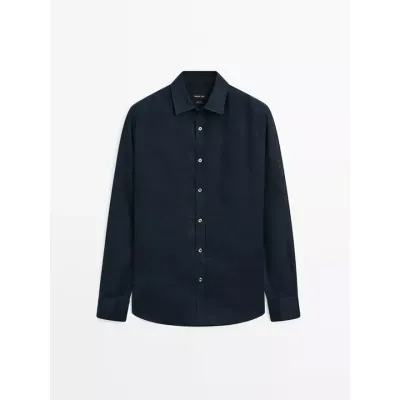 Men's Linen Casual Shirt, view 4