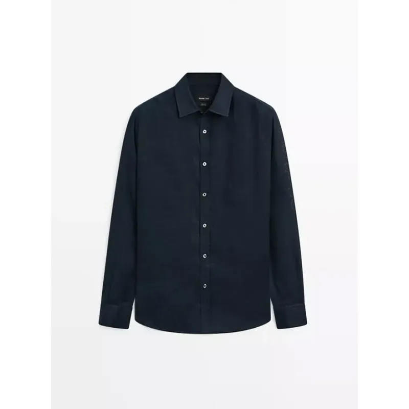 Men's Linen Casual Shirt, view 4